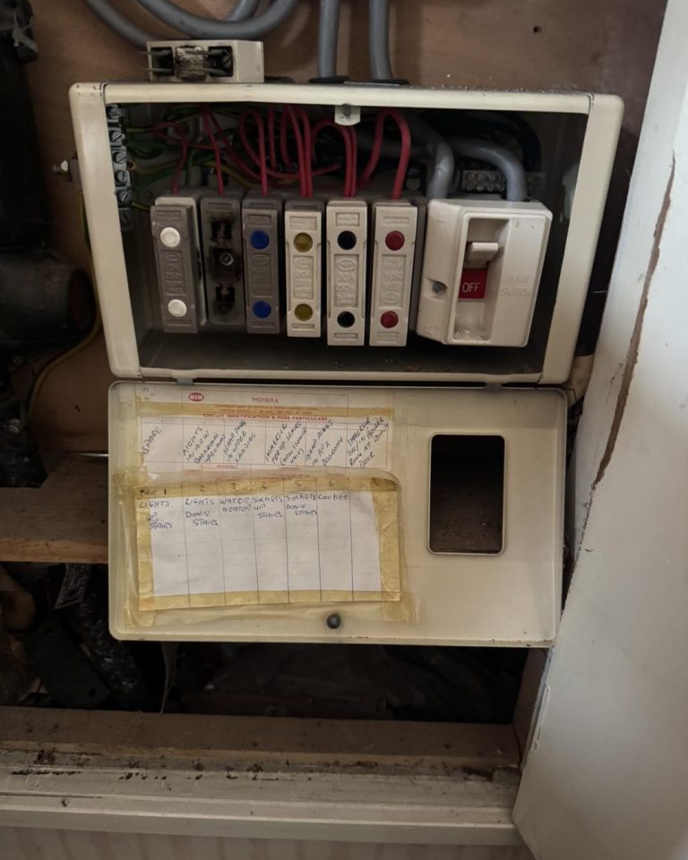 outdated consumer unit
